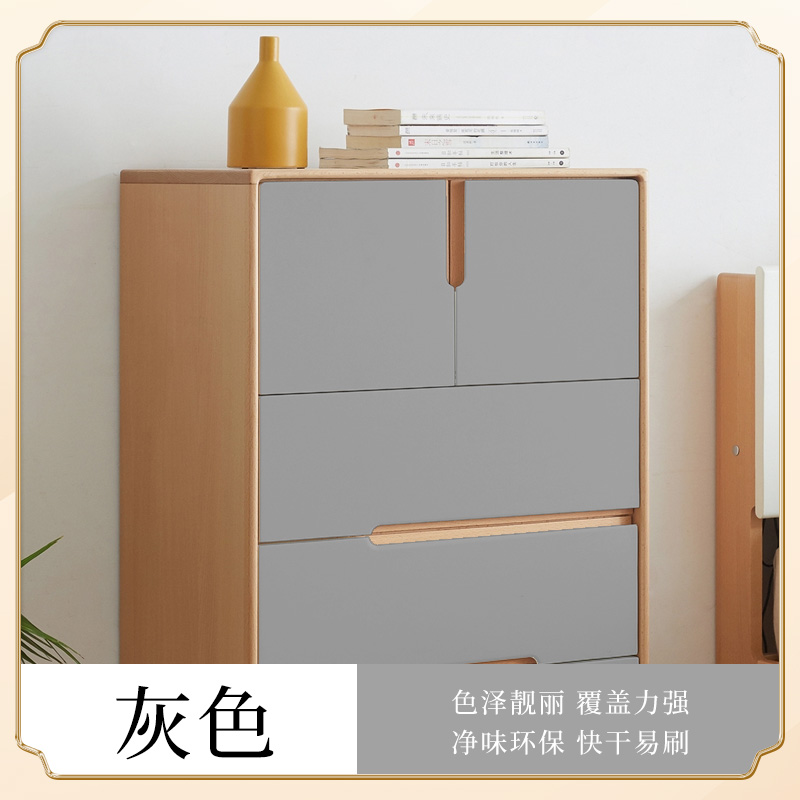 Pintura de madera acuosa negra renovación de muebles antiguos auto-brillado pintura de cambio de color blanco impermeable verde barniz transparente pintura de madera