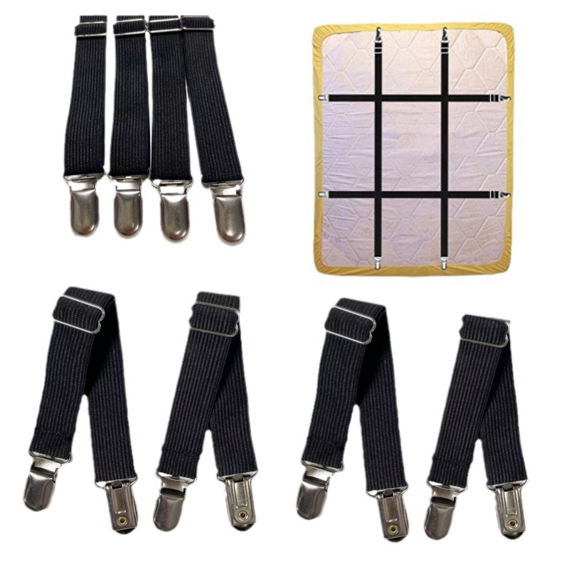 Hoja de cama de dos clips pinza de arena hoja de cama clip de fijación hoja de cama antideslizante fijación hebilla multifuncional ajustable hoja de cama