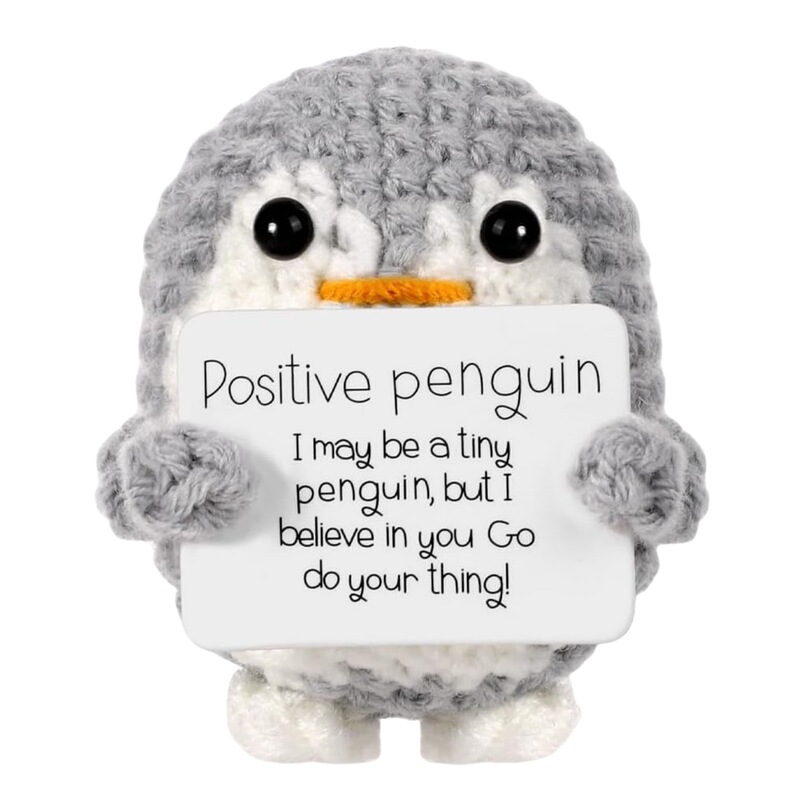Cross-Border Yarn Crochet Positive Energy Animals, Positive Penguin Expression Packs, Hand-Knitted Penguin, Potato, Cucumber, Yellow Duck Cross-Border Yarn Crochet Positive Energy Animals, Positive Penguin Expression Packs, Hand-Knitted Penguin, Potato, Cucumber, Yellow Duck