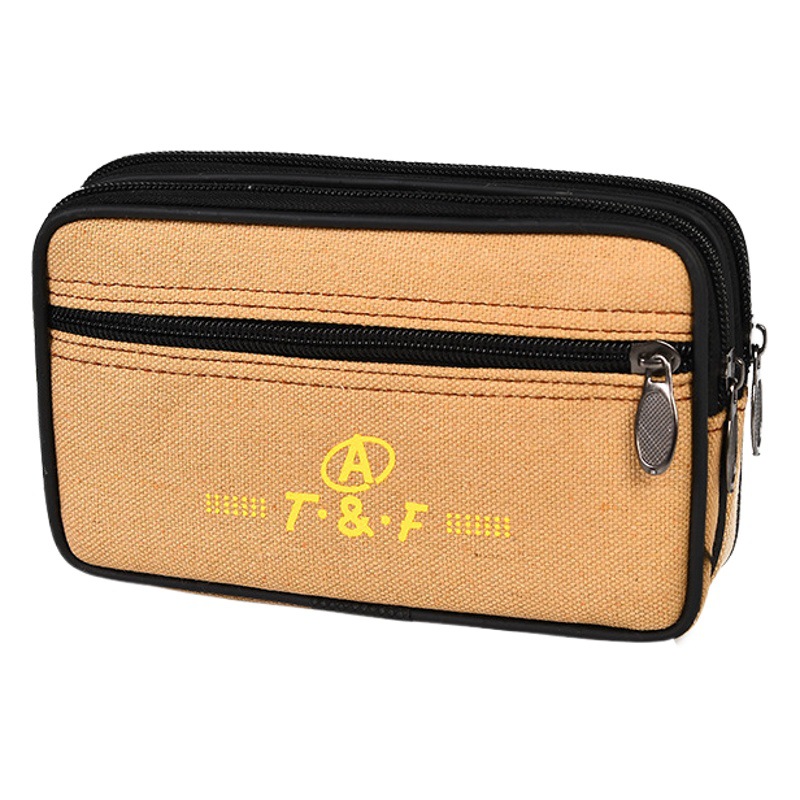 New Mobile Phone Bag Men's Cigarette Coin Purse Wear Belt Large Mobile Phone Waist Bag Supermarket Fair Waist Bag Women