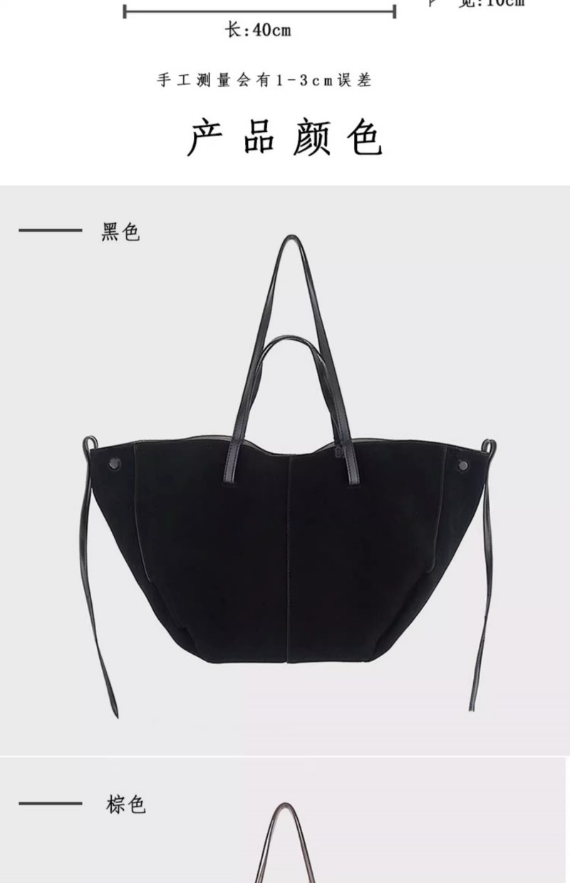 Bolso de cubo de cuero de vaca cyme bolso tote bolso de cercanías de gran capacidad