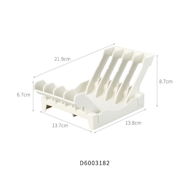 Platos de hueso de platos importados de Japón estante de almacenamiento de platos de plástico grueso estante de almacenamiento de platos cocina pequeña