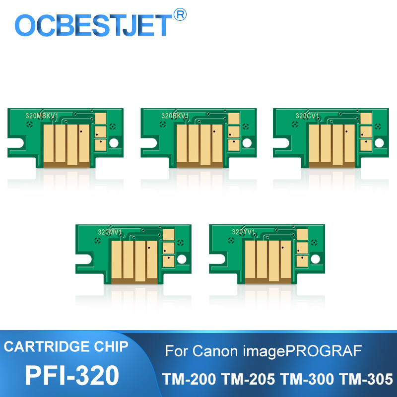 Suitable for Canon Pfi-320 Chip Tm-200 205 300 305 Printer Ink Cartridge Counting Chip Suitable for Canon Pfi-320 Chip Tm-200 205 300 305 Printer Ink Cartridge Counting Chip