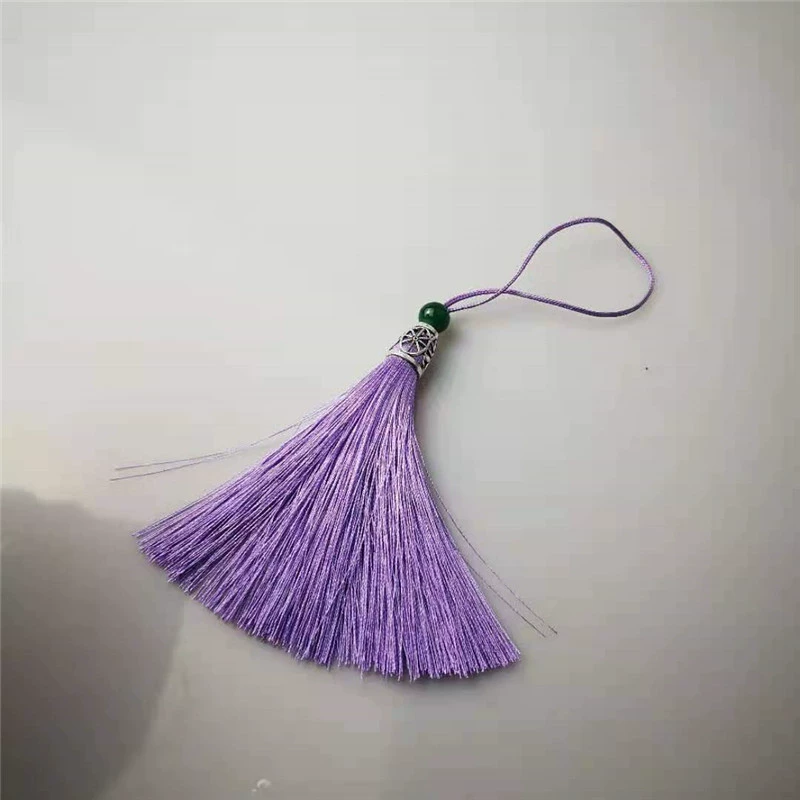Metal bag with tassels, decorations, accessory, accessories, 8 cm