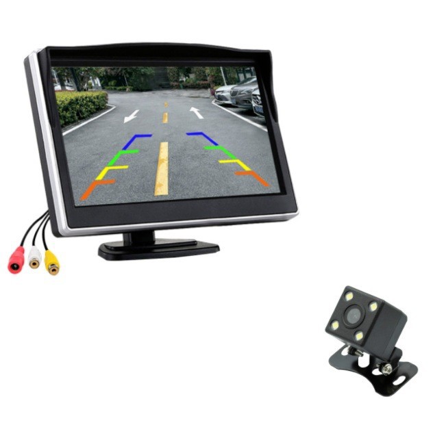 Factory Direct Sales 5inch Hd Reversing Image Av Two-Way Input Lcd Display for Tricycles and Engineering Vehicles