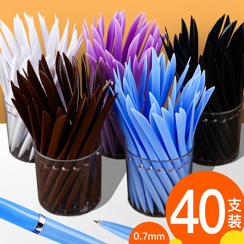 Office Flat Knife Pen Express Unpacking Pen Blue Ballpoint Pen 0.7mm Knife Pen Knife Pen Unpacking
