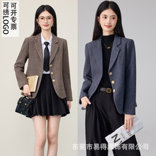 职业装女套装外套新款西装时尚休闲2025小西装女秋冬款