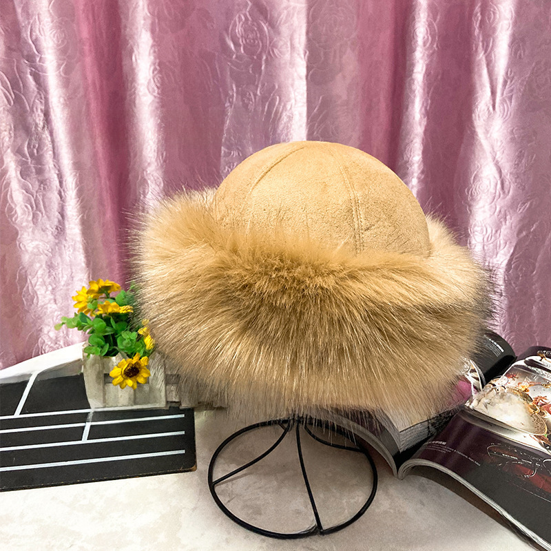 [ plus velvet thick warm hat winter fur snow cap]