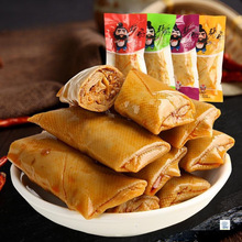 张飞夹心豆卷500g四川特产小包装整箱五香香辣味香菇豆腐干零食