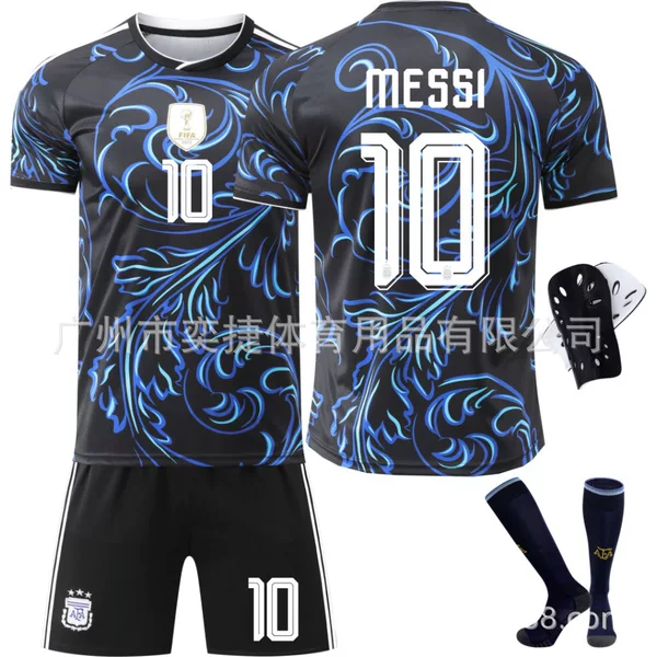 2526 New Model World Cup Football Jersey 11 Di Maria 21 Dybala Argentina Away Jersey Number 10 Messi Jersey