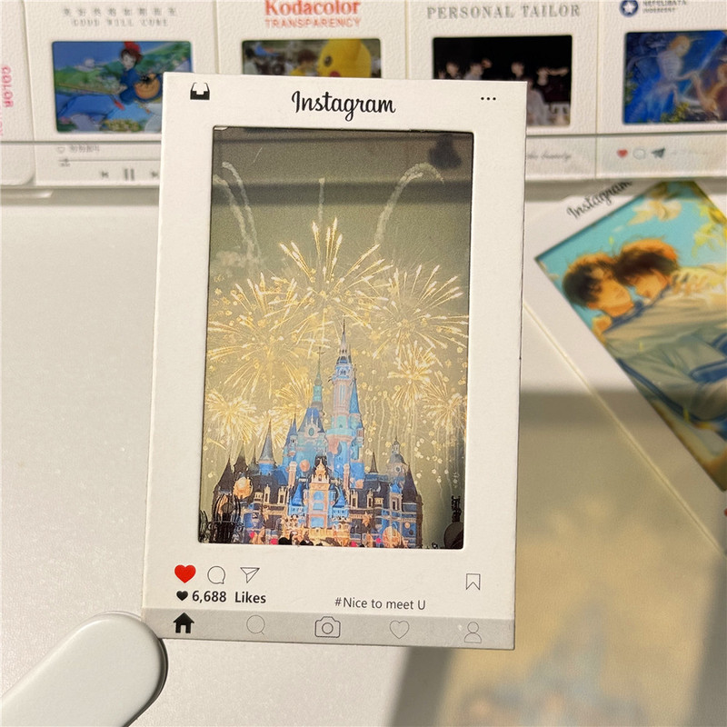 ブラックフレーム光と影の写真フィルムフレーム保護カバーインリバーサブルフィルム粘着裏地付き自家製 DIY 空白フィルムフレームフィルムクリップ|undefined