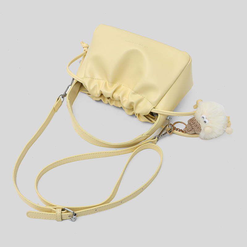 Drop-shipping Soft Leather Cloud Pleated Crossbody Women's High-end Bag, Ladies' 2025 New Handbag_voghion.com