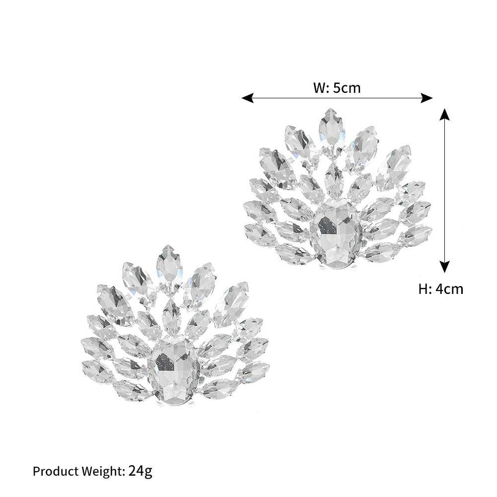 European And American Bridal Wedding Shoe Accessories Shoe Clips Shoe Decoration Removable High Heel Shoe Accessories Rhinestone Shoe Flower Shoe Buckle