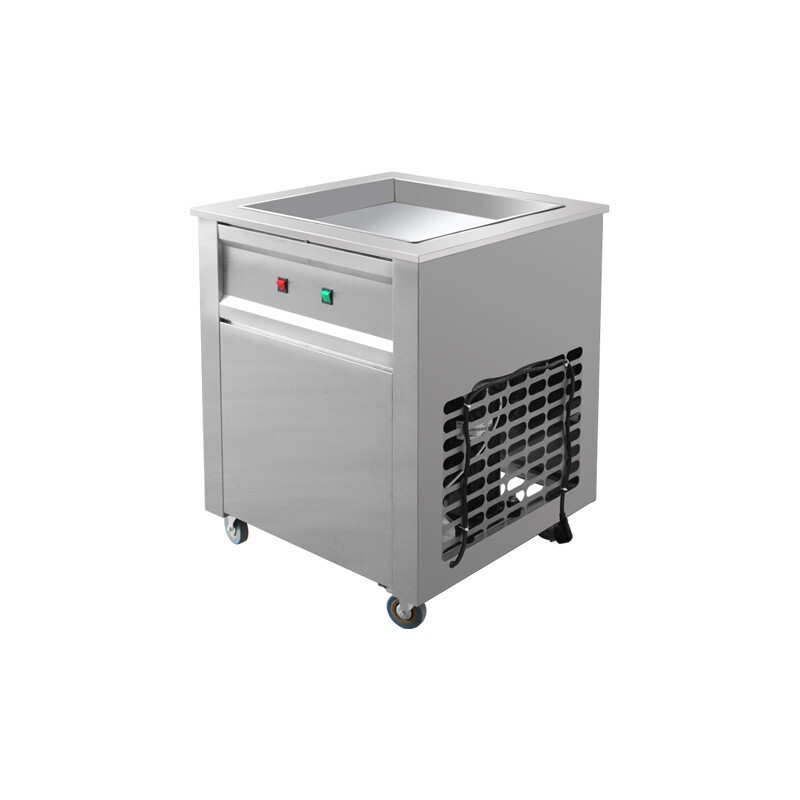 Commercial Ice Frying Machine, Yogurt Frying Machine, Thick-Cut Ice Cream Roll Machine, Stainless Steel Ice Cream Roll Machine, Street Food Equipment