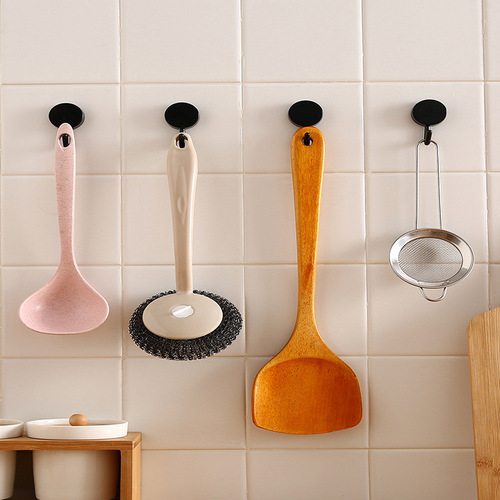 Powerful cute hook Nordic style kitchen bathroom hook sticky hook no punching wall adhesive convenient door behind the hook