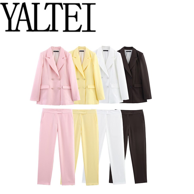 Zar Spring New Women's European and American Style French Fashion Design High Waist Ankle Pants 2199597