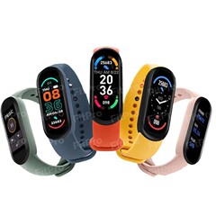 新型m 6知能手環運動計ステップbluetooth電子手環心拍数血圧血酸素モニタリングクロスボーダー新製品