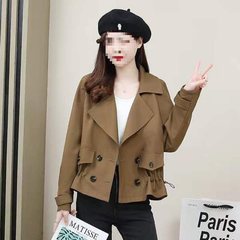 夏2025新作春夏コート女性小香風ゆるいショートコート