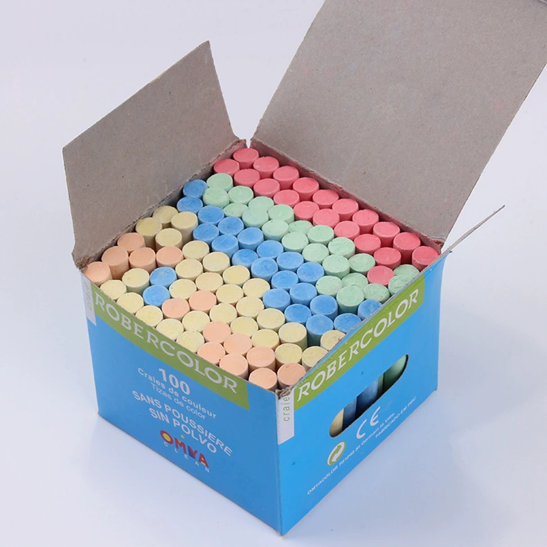 White chalk, accessories dust-free, 100 pieces, training