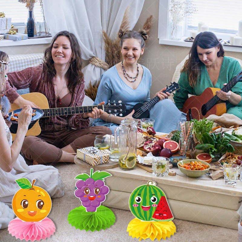 Amazon decoración de mes de fiesta de verano panal decoración de cumpleaños suministros de decoración de panal de frutas