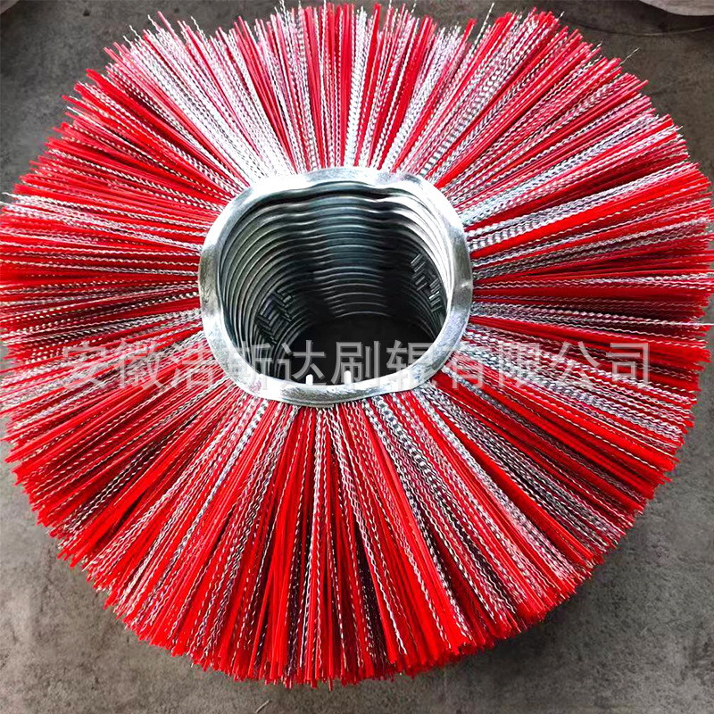 供应pp丝混合丝扫雪刷片环卫机械除尘片凹凸型扫路安徽产清洗机