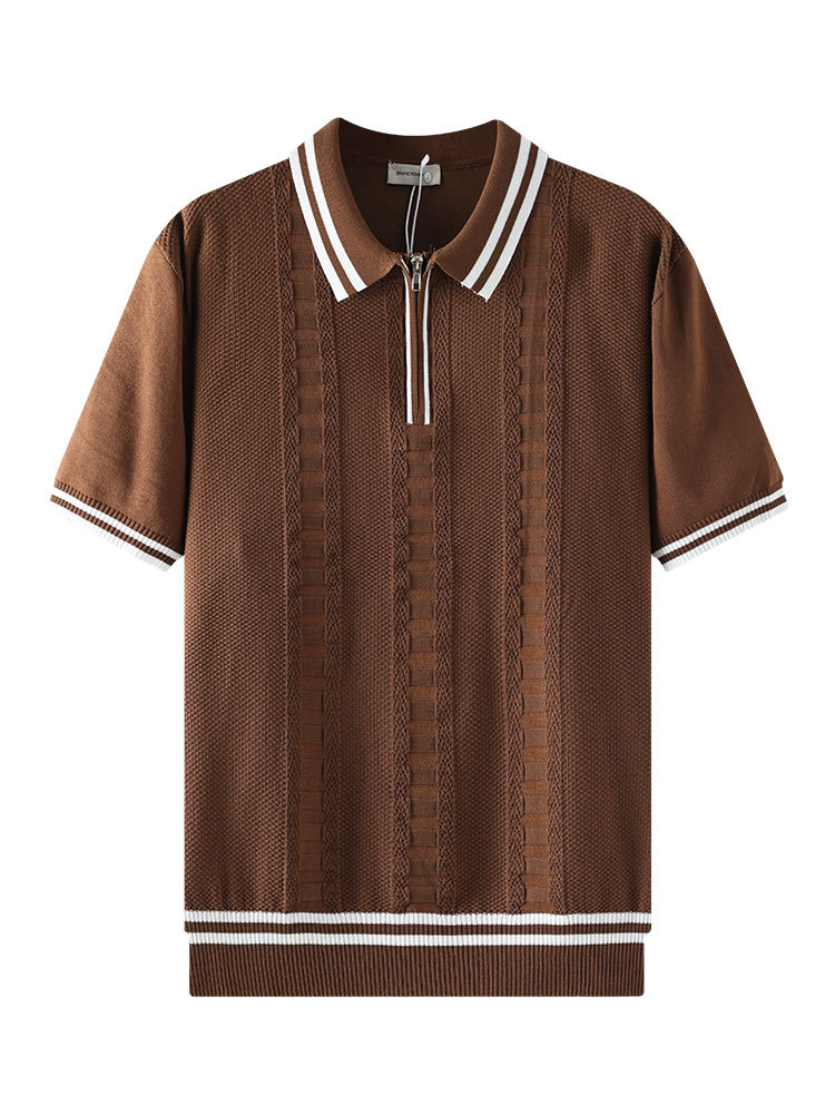 Camiseta de polo de hielo de alta calidad para hombres de verano de negocios casuales de viento Paul llevó camiseta de manga corta para hombres