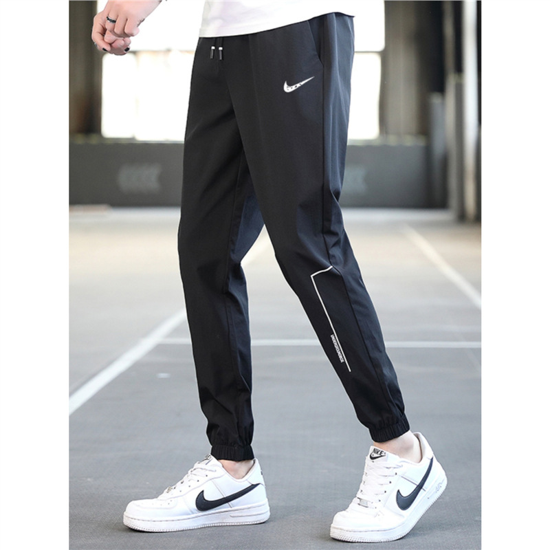 A generation of hair brand ice silk casual pants men's pants summer thin sports pants loose trend new