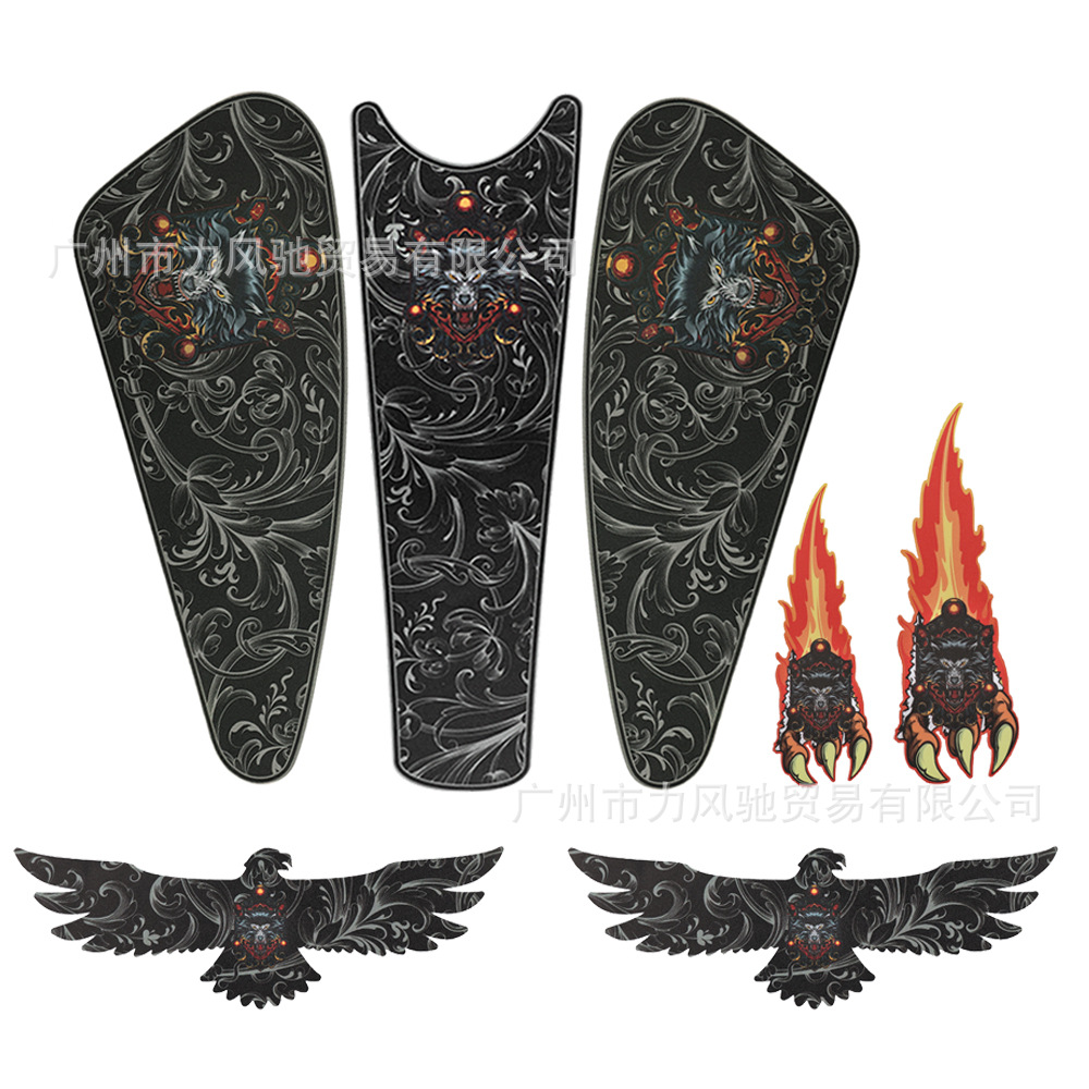 Aplicable Harley 883N XL1200 Etiqueta del tanque de combustible de la motocicleta Etiqueta del costado del tanque de combustible Etiqueta decorativa impermeable modificada