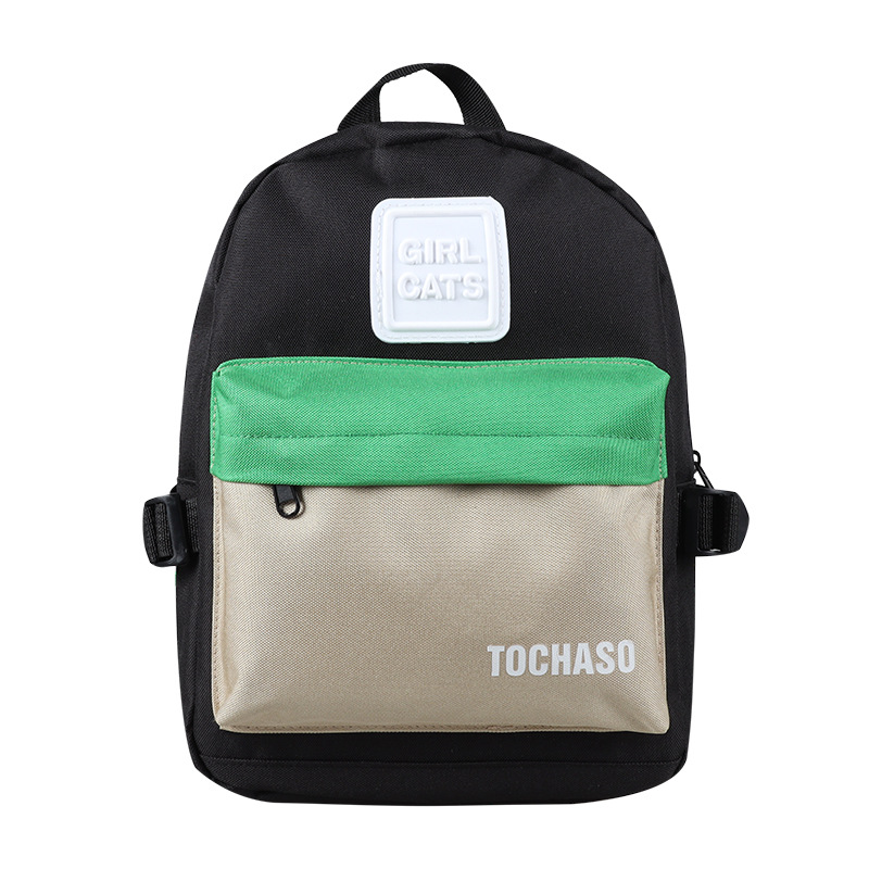 Kindergarten schoolbag 2022 nueva Corea del Sur de la moda de contraste de color casual niño mochila chica estudiante mini mochila