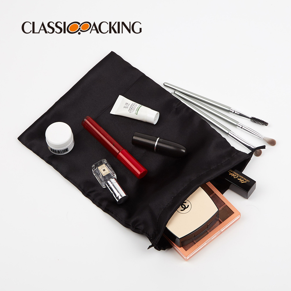 Bolsa de almacenamiento simple personalizada multifuncional portátil lápiz labial cosméticos bolsa de almacenamiento perezoso diseño cordón bolsa