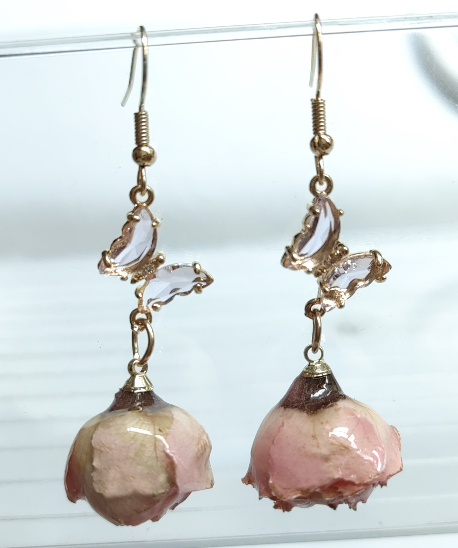 하오시 나비 핑크 로즈