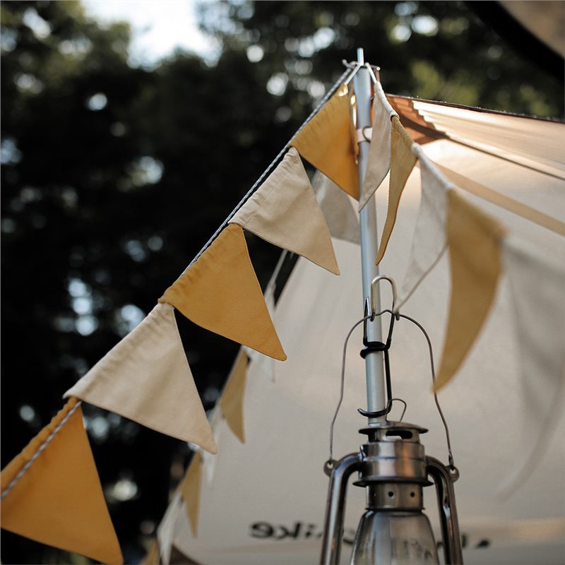Colorful flag atmosphere sense camping decorative wind outdoor canopy lanyard tent colorful flag picnic triangle flag wind rope flag
