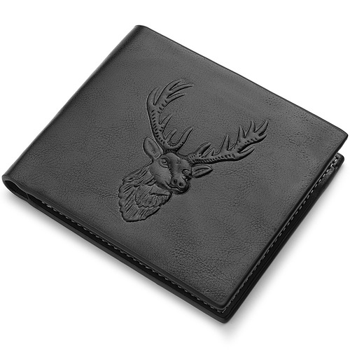  new men's short style personalized multi-card slot European and American three-fold men's wallet multi-card slot cross-border card bag manufacturer wholesale