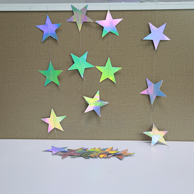 2021 New Colorful Star Confetti Party Stage Background Decoration Supplies Props Five-Pointed Star