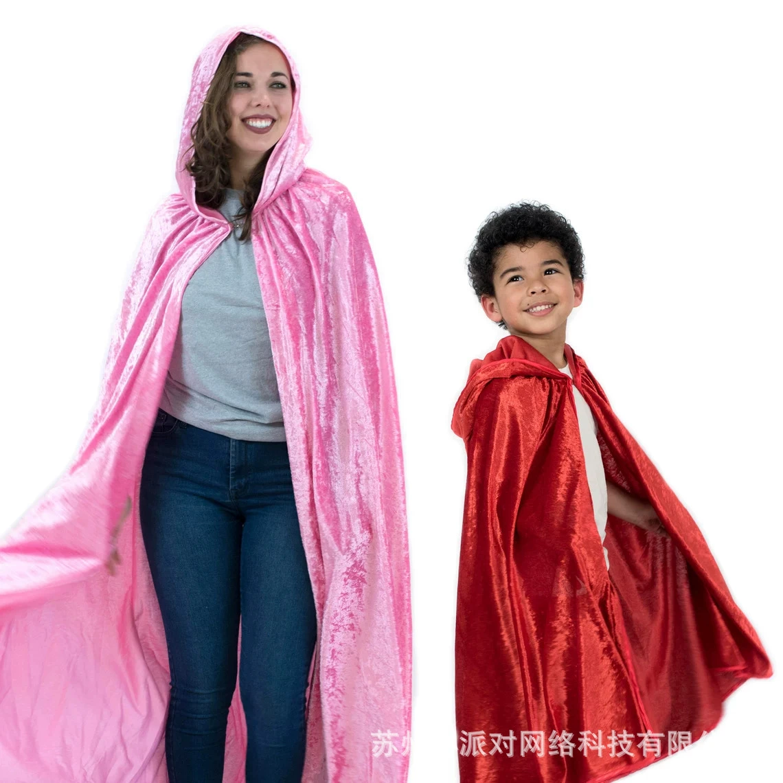 Бархатный плащ на Хэллоуин с капюшоном, детский многоцветный плащ для мальчиков и девочек, костюм 1 июня