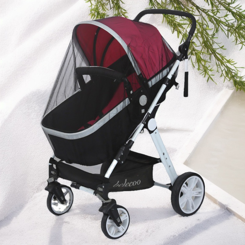 Wholesale Mosquito Net Enlarged Encrypted Baby Stroller Mosquito Net Stroller Full-Cover Mosquito Net Breathable Children's Room