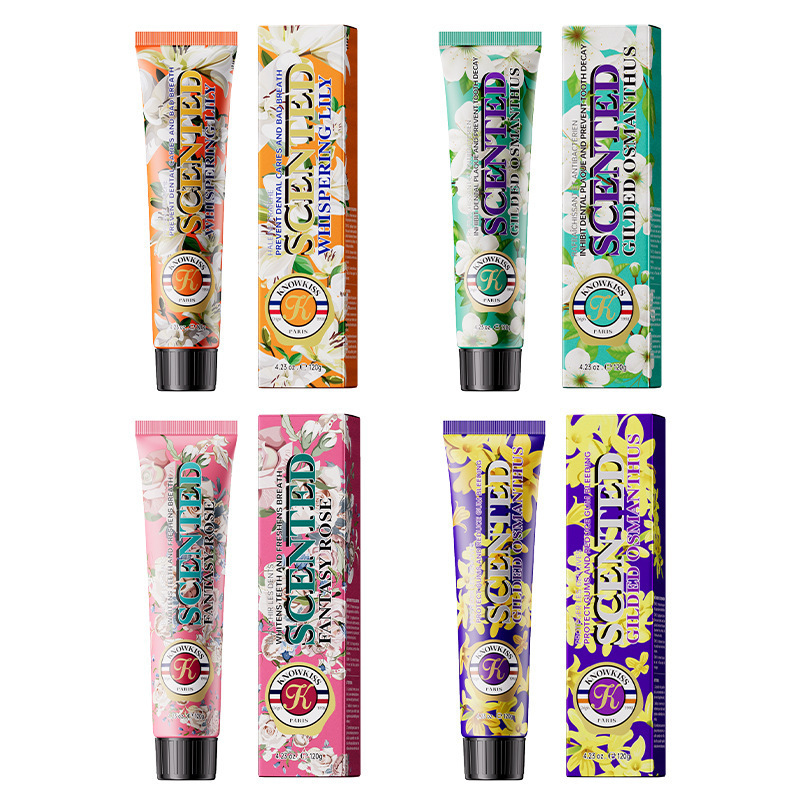 KnowKiss梦幻玫瑰茉莉香牙膏toothpaste家庭装洁净跨境外贸厂家|undefined
