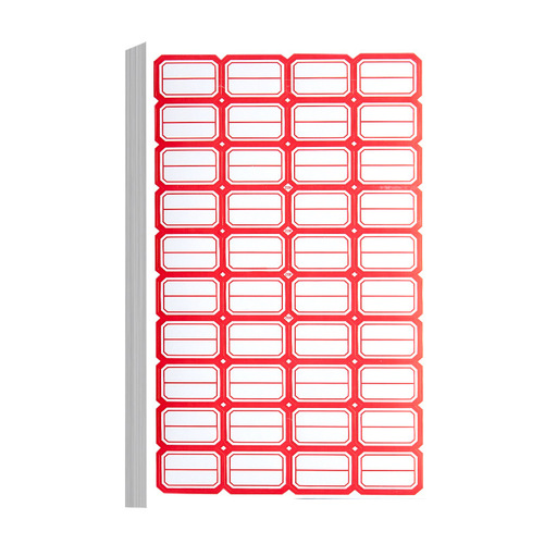 Self-adhesive writable labels, name tags, book category labels, ledger sticker