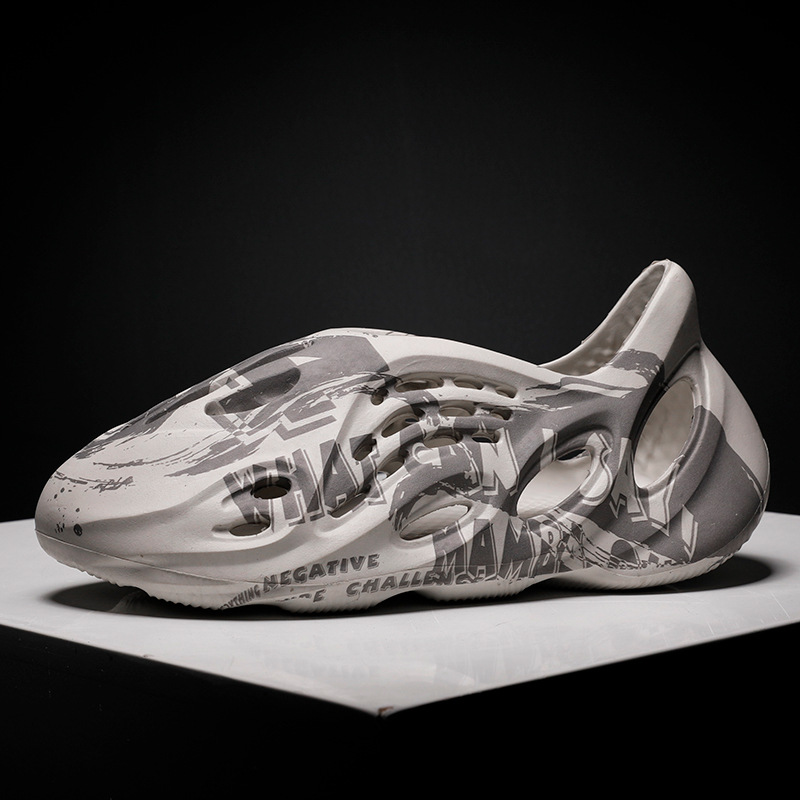 yeezy凉鞋椰子洞洞鞋夏季科比纪念款运动沙滩拖鞋男厚底包头男鞋