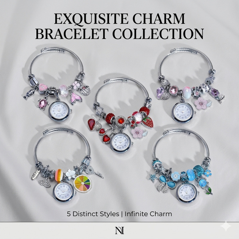 Panjia Style Beaded Watch Bracelet Duy Niche Design Student Quartz Watch Trendy Versatile Accessory Bracelet Watch Panjia Style Beaded Watch Bracelet Duy Niche Design Student Quartz Watch Trendy Versatile Accessory Bracelet Watch