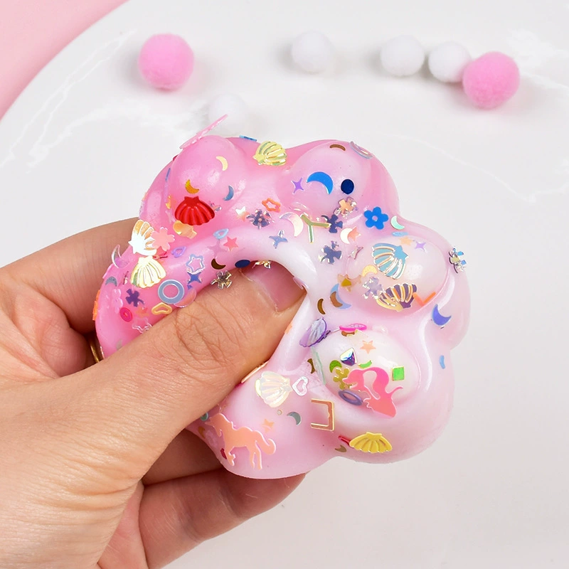 The same super soft gradient cat claw pinch Le TPR solid mud feel wet and soft creative venting and reducing stress