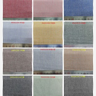 2mm Plaid spring and summer shirt cloth shoes and hats cloth box bag cloth cloth all cotton yarn-dyed fabric factory in stock