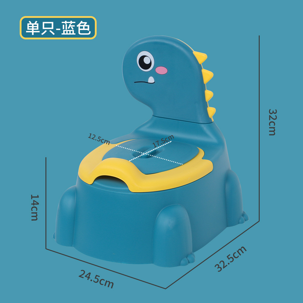 Cartoon Dinosaur-Shaped Baby Toilet Seat, Toilet Training Tool, Easy-To-Clean for Home Use, Cross-Border Bestseller for Children
