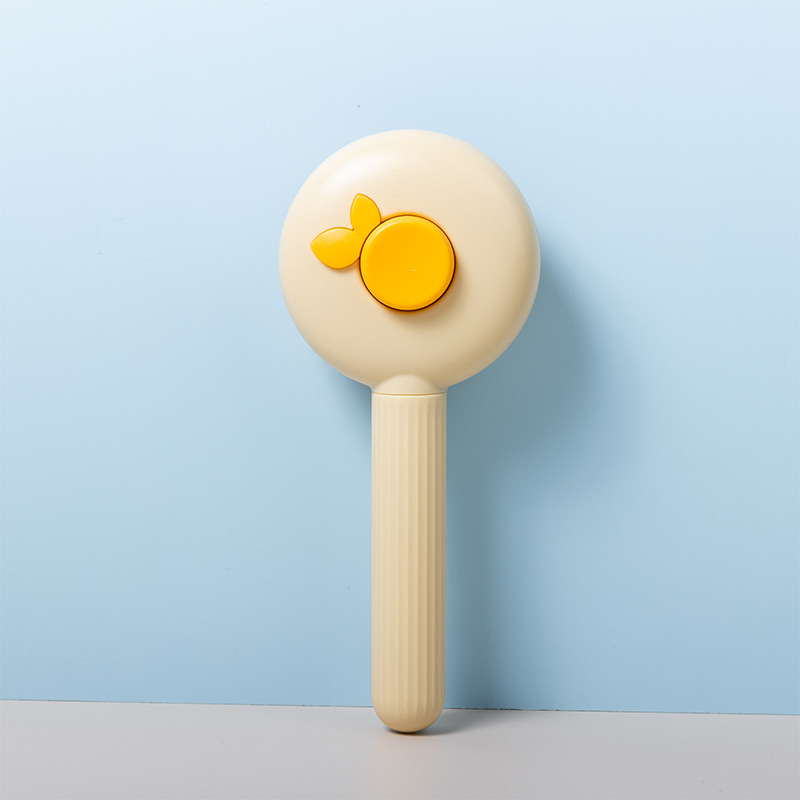 Peine de aguja autolimpiante universal para gatos y perros, depilación con un botón y vello flotante, peine de nudo abierto de acero inoxidable, suministros para mascotas