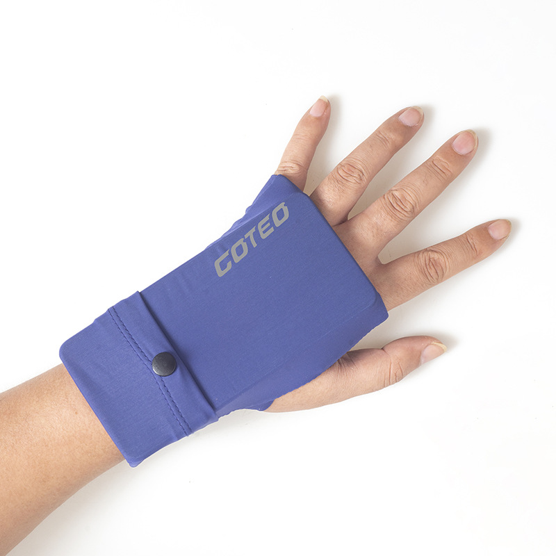 Nueva moda deportes brazo bolsa al aire libre correr teléfono móvil bolsa hombres y mujeres corriendo maratón bolsa de mano guante de seda de hielo bolsa