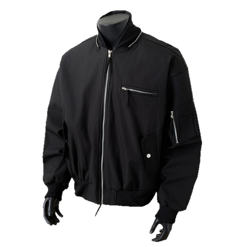 Retro Flying Deconstructive Jacket Loose Workwear Unisex Style_voghion.com