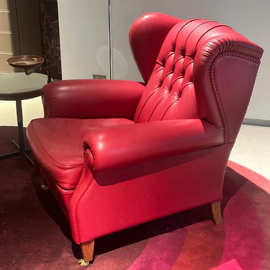 Poltronafrau1919雪茄椅高端超纤皮接触面真皮全真皮全青皮半青皮
