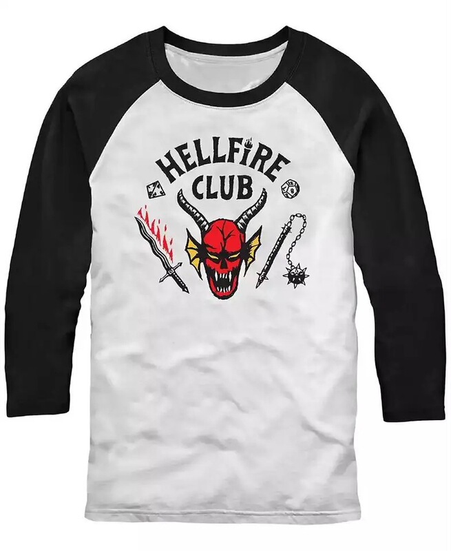 Cross-Border Season Five Stranger Things Hellfire Club T-Shirt for Men and Women, Three-Quarter Sleeve, One-Piece Drop Shipping Cross-Border Season Five Stranger Things Hellfire Club T-Shirt for Men and Women, Three-Quarter Sleeve, One-Piece Drop Shipping