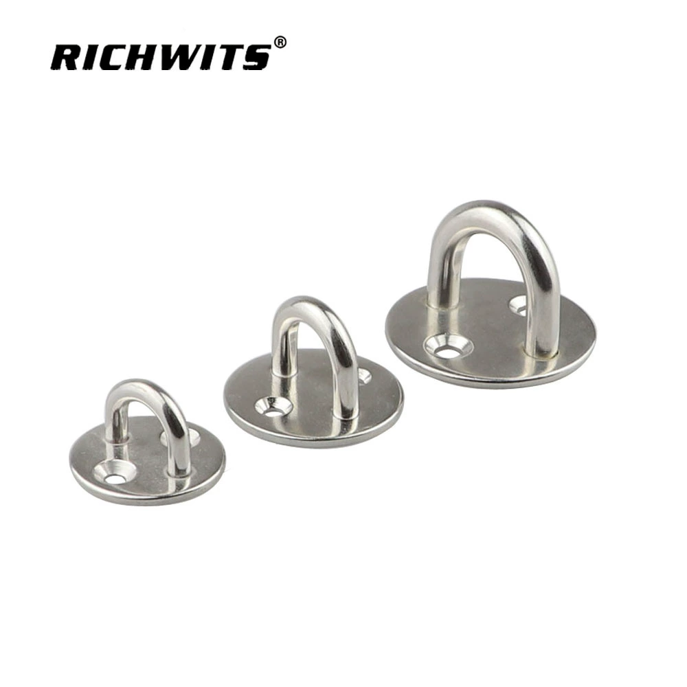 Zhibo металлическая круглая дверная Пряжка из нержавеющей стали пластина втулки лодки фиксированная Пряжка дверное подъемное КОЛЬЦО круглая Стопорная пластина