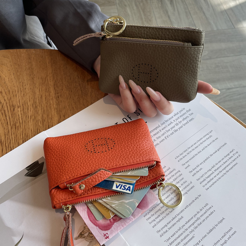 Genuine Leather Coin Purse for Women, Small Wallet, 2026 New Model, Exquisite High-End Mini Compact Storage Zipper Cowhide Coin Pouch Genuine Leather Coin Purse for Women, Small Wallet, 2026 New Model, Exquisite High-End Mini Compact Storage Zipper Cowhide Coin Pouch